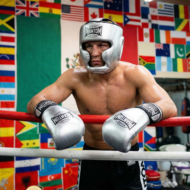 Guantoni da boxe Phantom Athletics Mexico – Argento/Nero