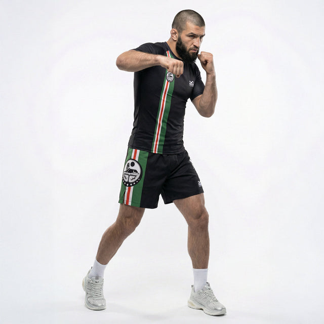 Phantom Athletics Rashguard Team Chechnya - Zwart/Groen