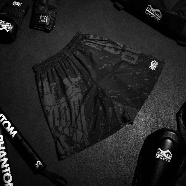 Phantom Athletics MMA-Shorts EVO – Schwarz/Rot/Gold