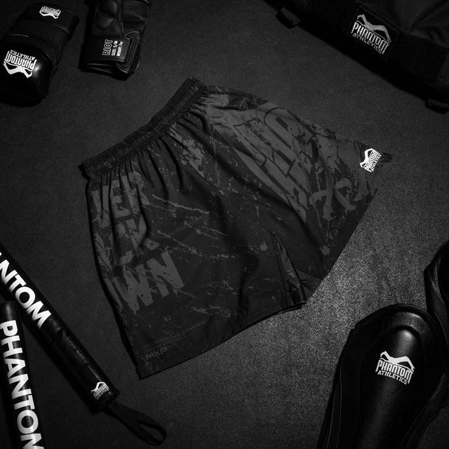 Phantom Athletics MMA-Shorts EVO – Schwarz/Rot/Gold
