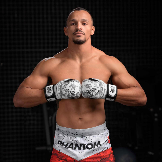 Phantom Athletics MMA-Sparringshandschuhe Muay Thai – Weiß