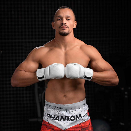 Phantom Athletics MMA sparringshandsker Muay Thai - Frost Hvid