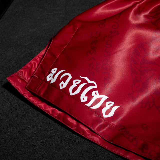 Phantom Athletics Muay Thai-shorts Sak Yant – Röd