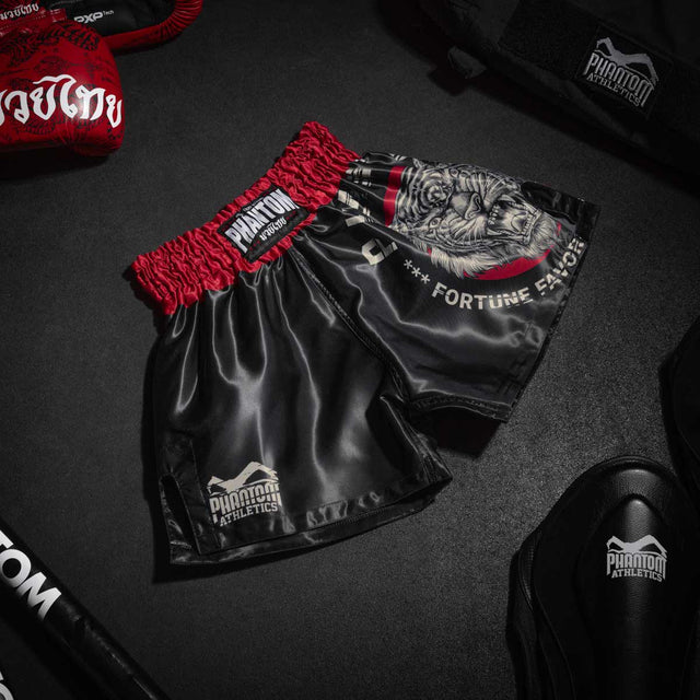 Pantalones de Muay Thai Phantom Athletics Tiger Unit – Negro