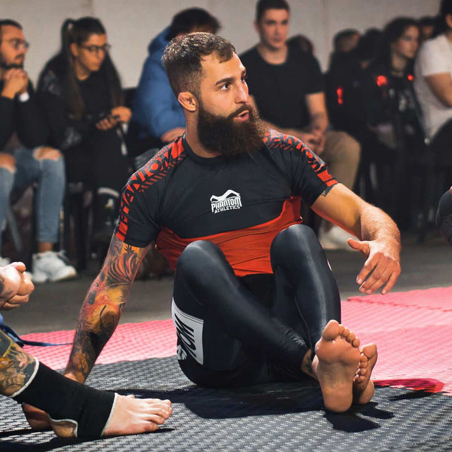 Rashguard Phantom Athletics EVO Apex Maniche Corte – Rosso