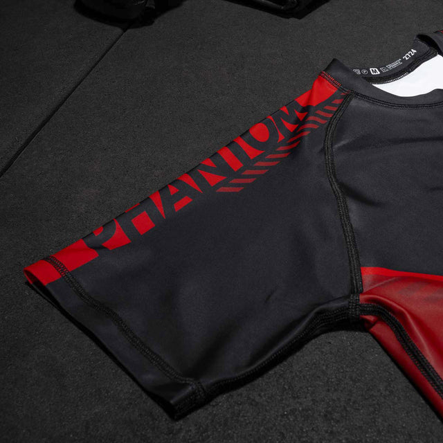 Rashguard Phantom Athletics EVO Apex Maniche Corte – Rosso