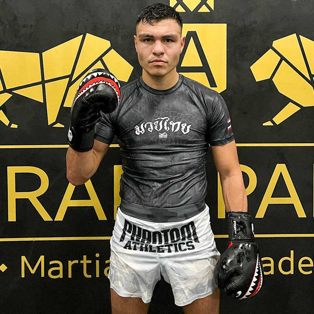 Rashguard Phantom Athletics Muay Thai – Noir/Gris