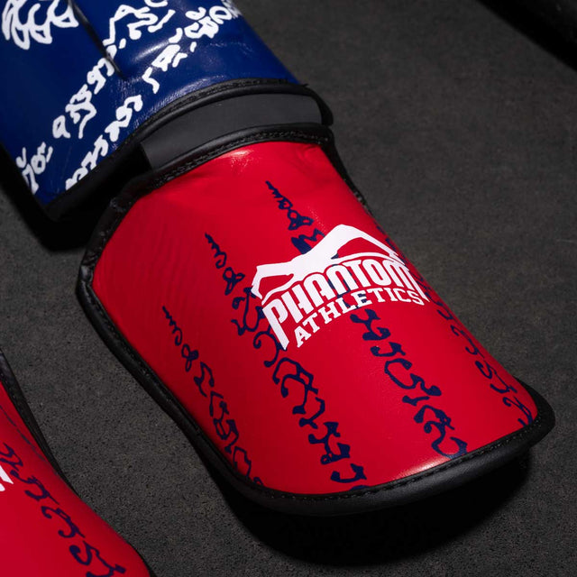 Protège-tibias Phantom Athletics Muay Thai – Bleu