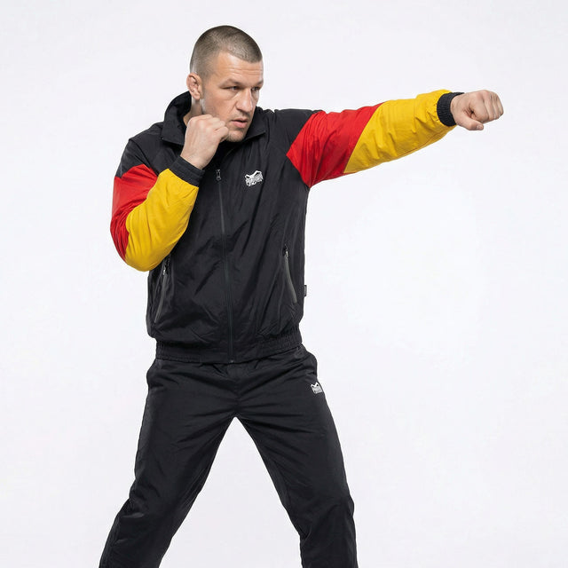 Veste d'entraînement Phantom Athletics DMC Team Germany – Noir/Rouge/Or