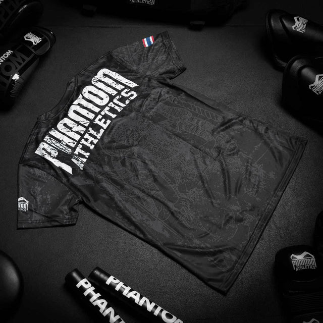 T-shirt d'entraînement Phantom Athletics EVO Muay Thai – Noir/Gris