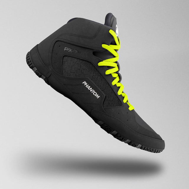 Chaussures de lutte Phantom Athletics Tactic – Noir/Jaune Néon