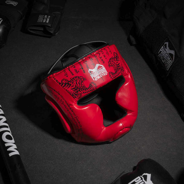 Casco Muay Thai Phantom Athletics – Rosso