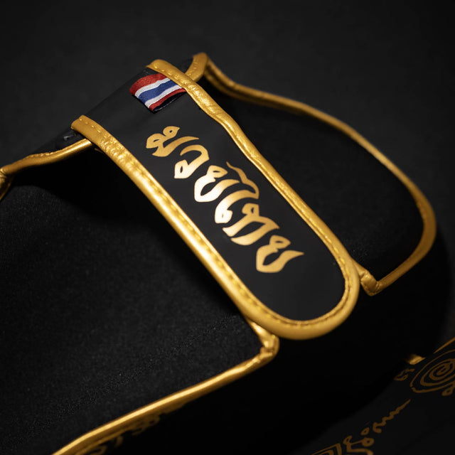 Protège-tibias Phantom Athletics Muay Thai – Noir/Or
