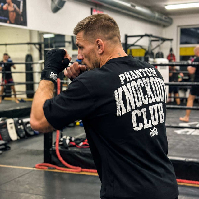 Phantom Athletics T-Shirt Knockout Club Oversize Heavy – Schwarz