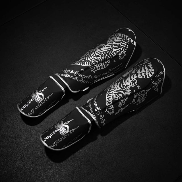 Protège-tibias Phantom Athletics Muay Thai – Bleu