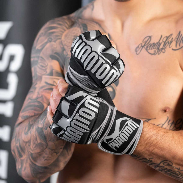 Bende da boxe Phantom Athletics Impact Neopreen Gel – Nero/Grigio