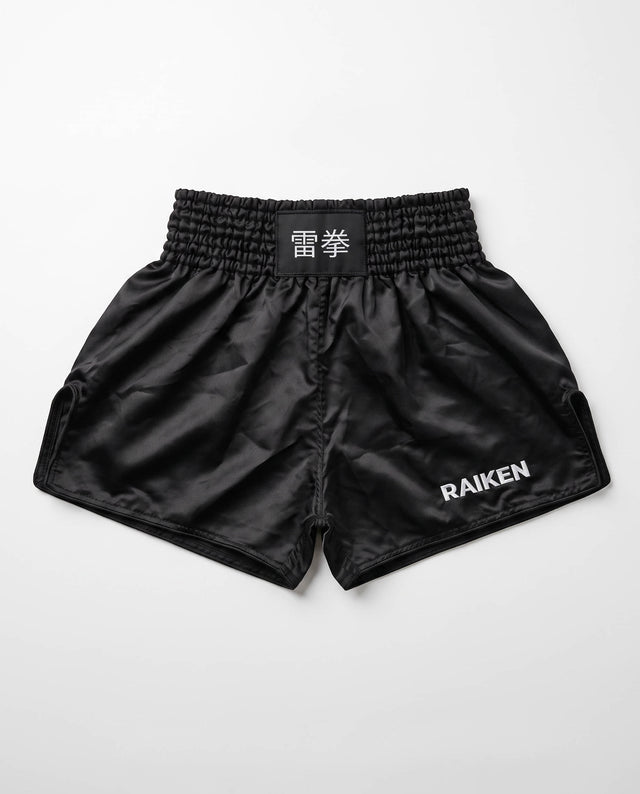 Pantaloncini Muay Thai Raiken KAZE – Nero