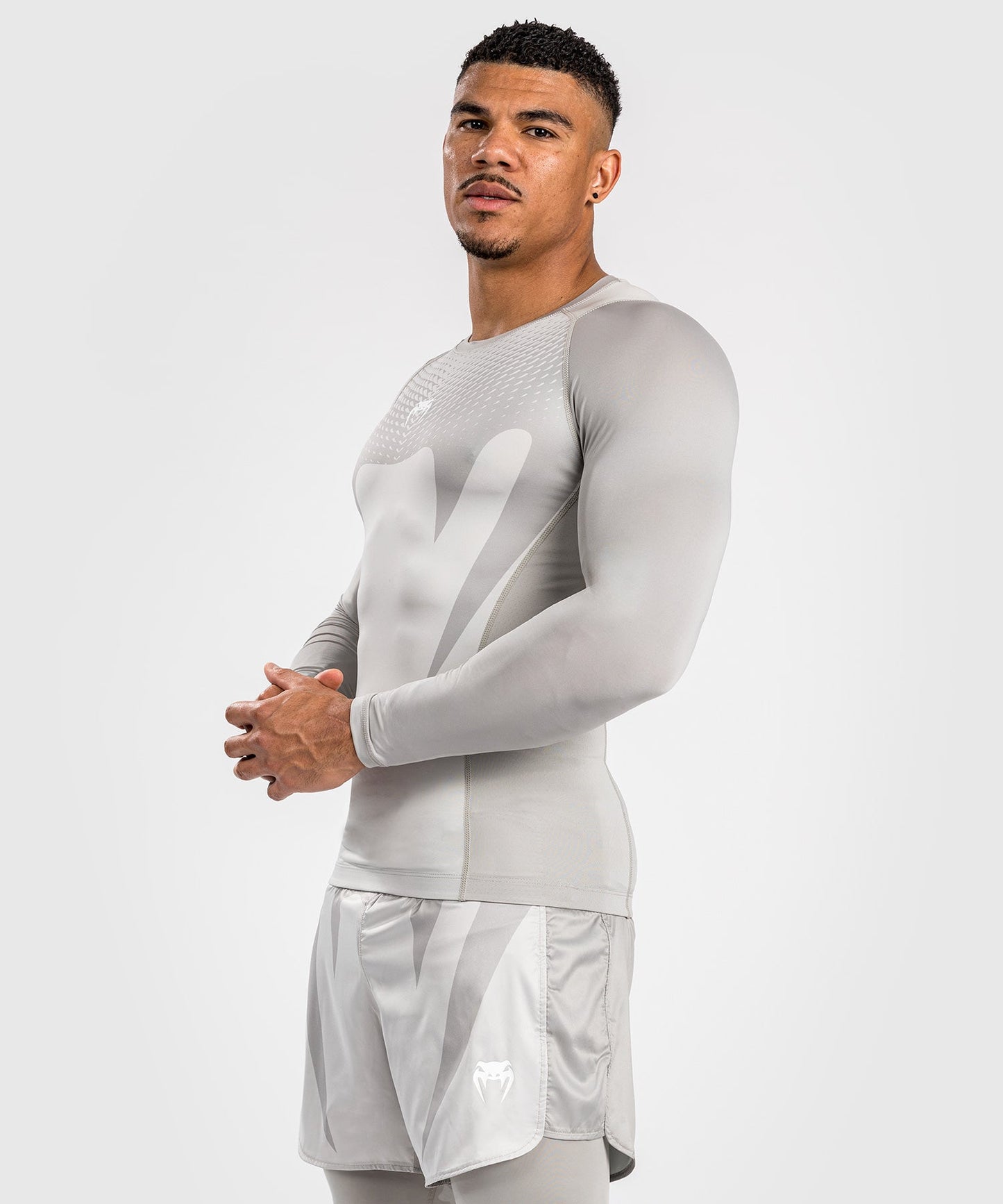 Rashguard à Manches Longues Venum Attack - Blanc/Gris