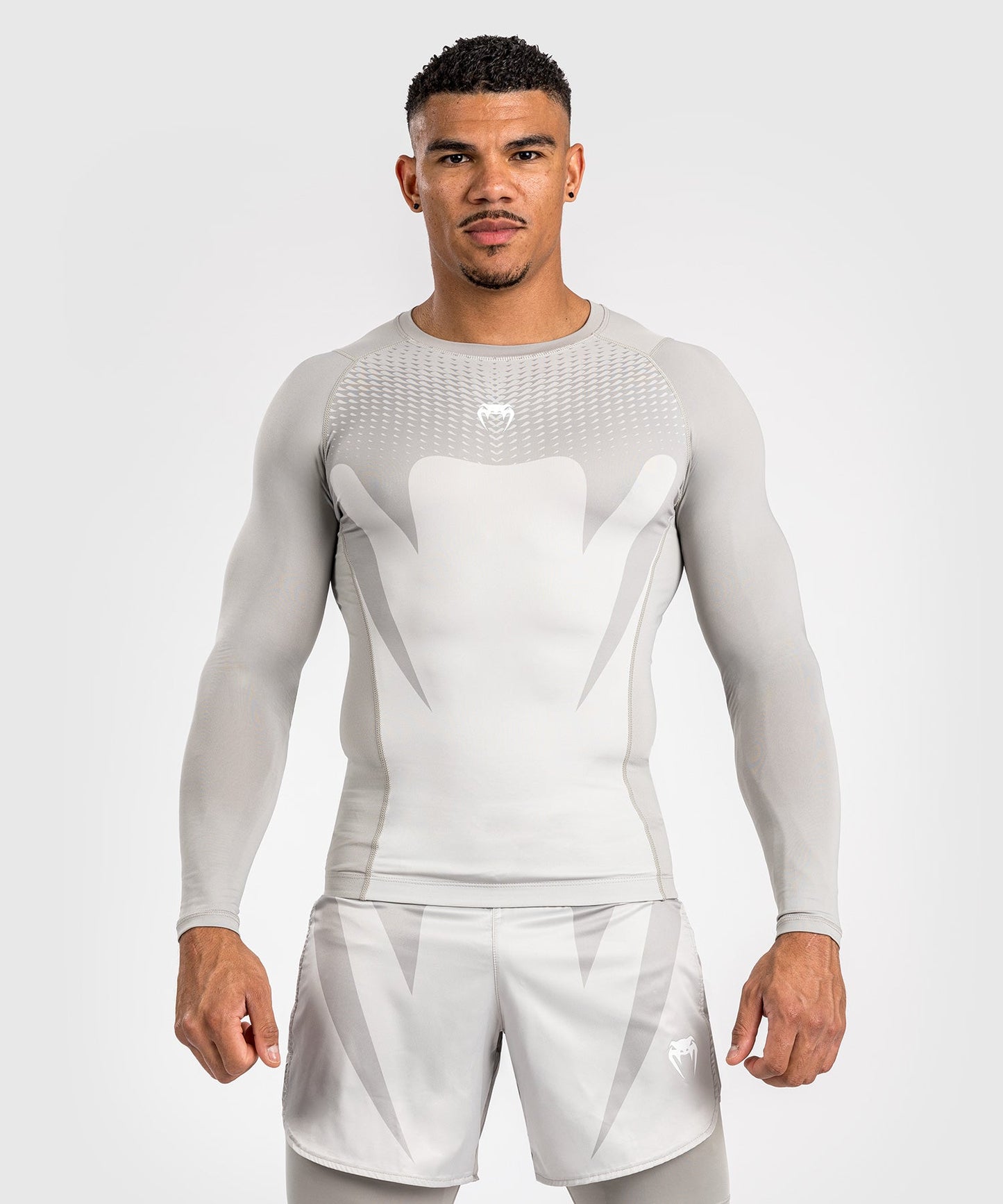 Rashguard à Manches Longues Venum Attack - Blanc/Gris