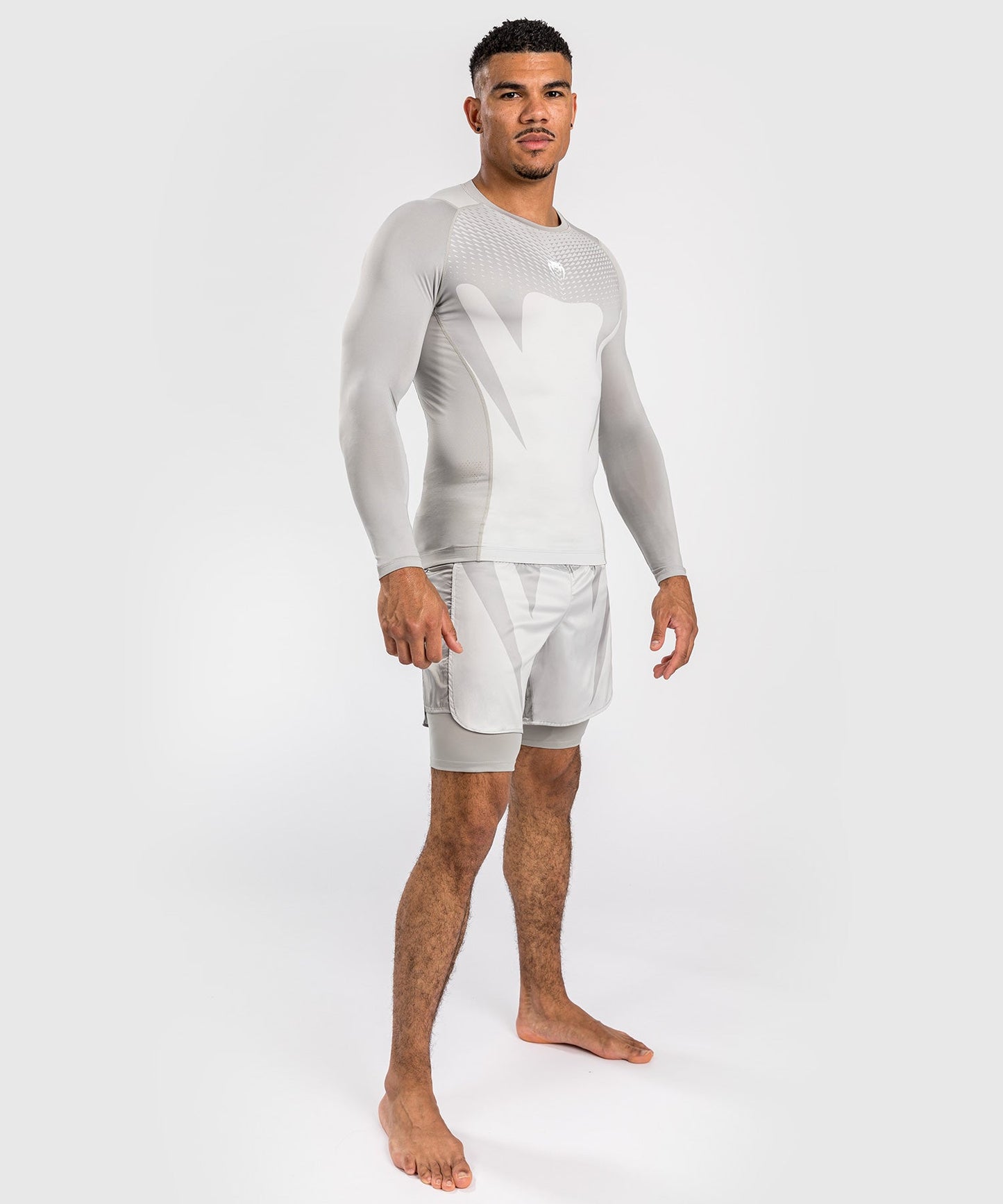 Rashguard à Manches Longues Venum Attack - Blanc/Gris