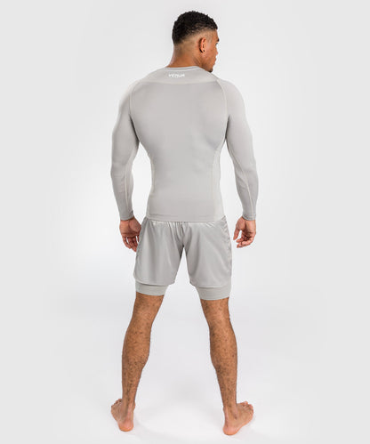 Rashguard à Manches Longues Venum Attack - Blanc/Gris