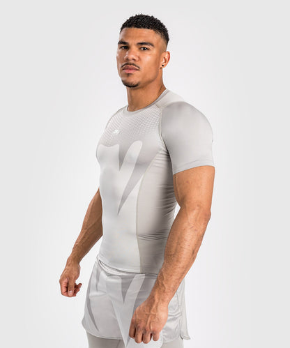 Rashguard à Manches courtes Venum Attack - Blanc/Gris