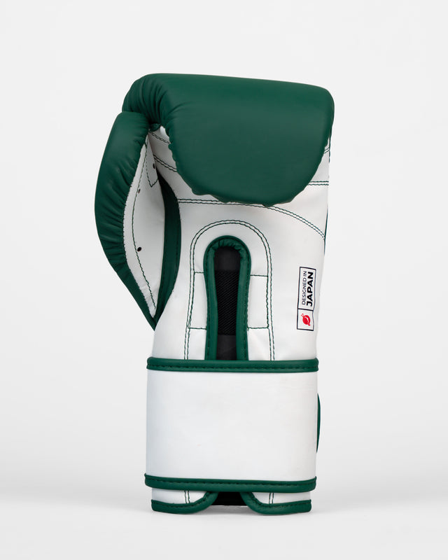 Guantoni da boxe Raiken KAZE – Verde scuro/Bianco