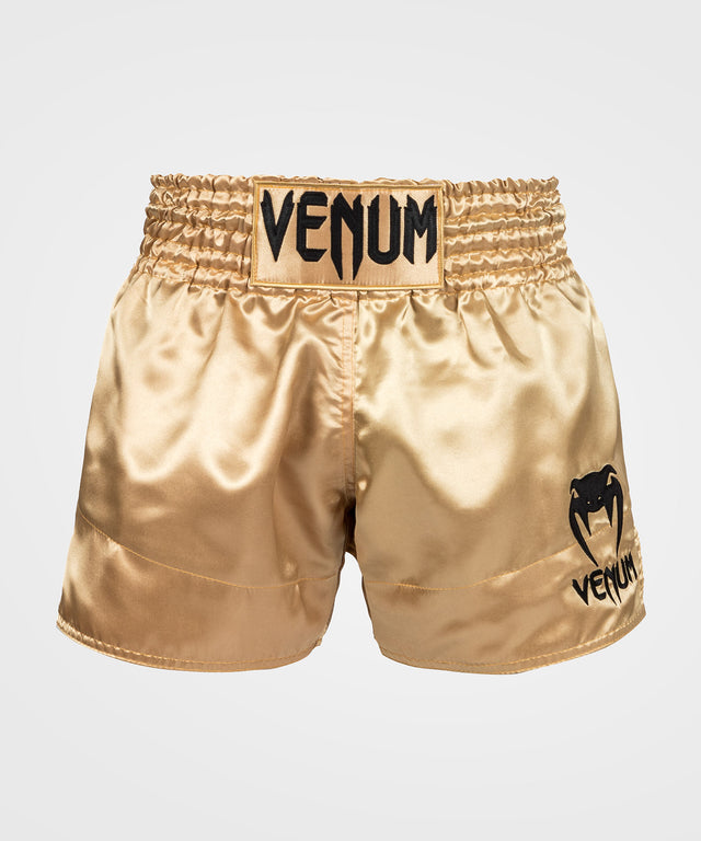 Calções de kickboxing Venum Classic – Dourado/Preto