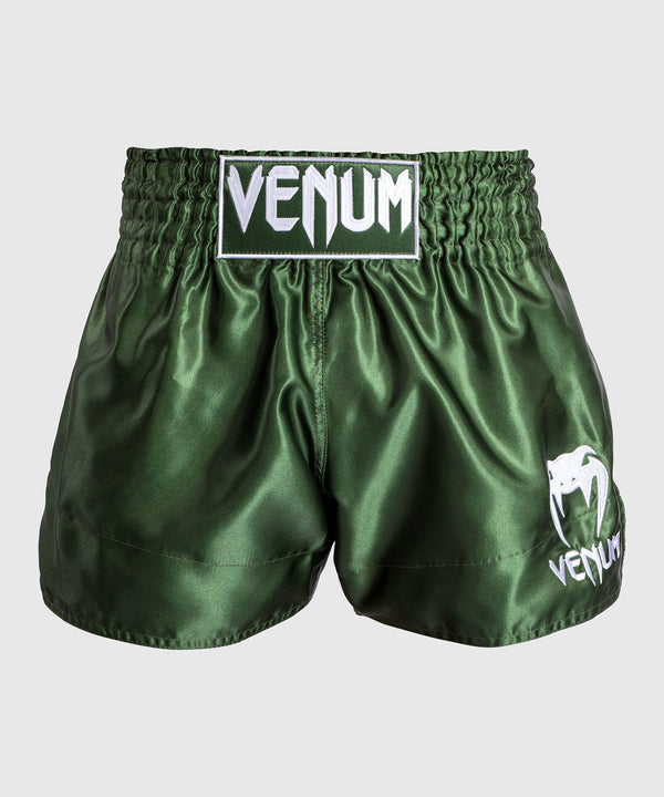 Venum Classic 2.0 Kickboxing Shorts - Green/White
