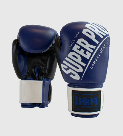 Gants de boxe Super Pro Rebel - Bleu/Blanc/Noir