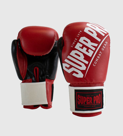 Gants de boxe Super Pro Rebel - Rouge/Blanc/Noir