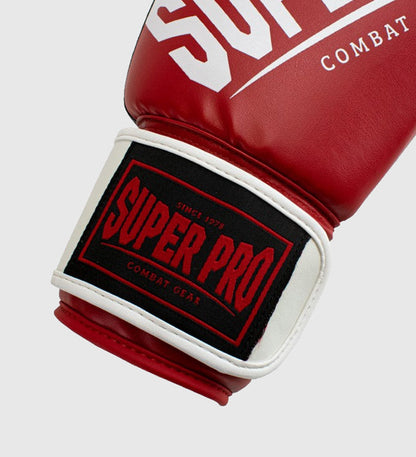 Gants de boxe Super Pro Rebel - Rouge/Blanc/Noir