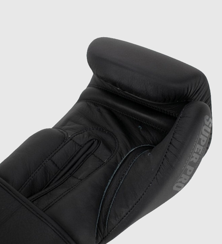 Gants de boxe Super Pro Legend - Noir mat