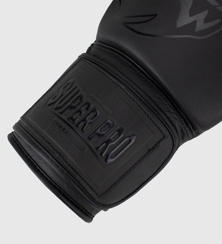 Gants de boxe Super Pro Legend - Noir mat