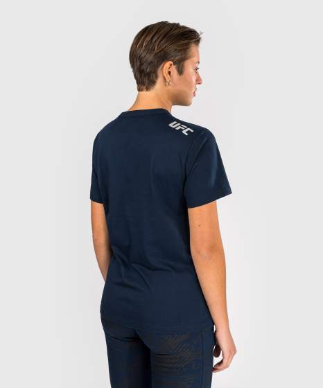 Camiseta Venum UFC Fusion Fight Week para mujer – Azul marino