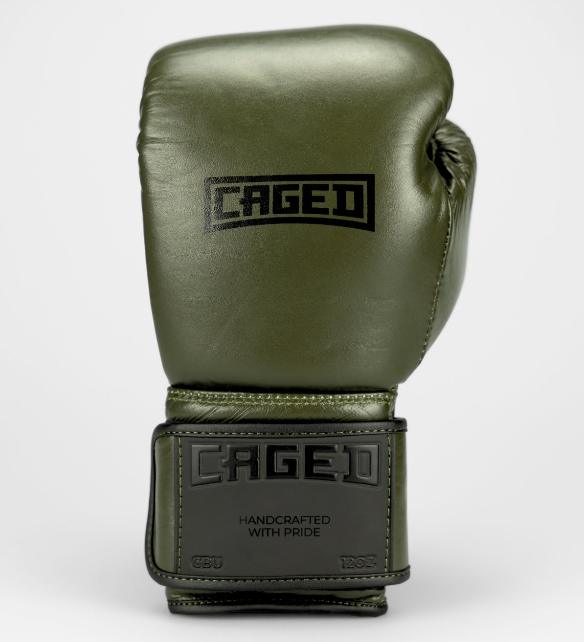 Gants de boxe Caged 'X' Series - vert kaki/noir