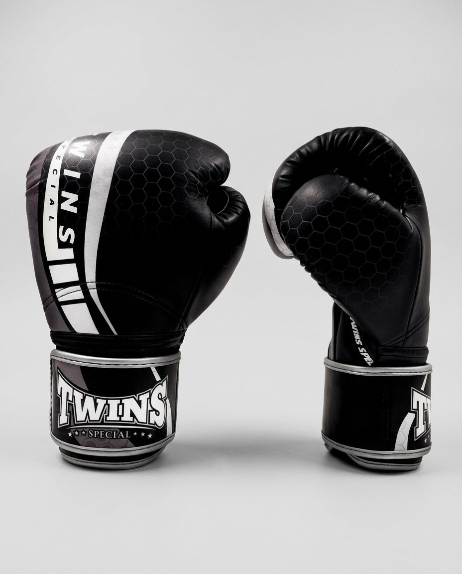 Twins Boxing Gloves BGVL15 - Black/Grey/White