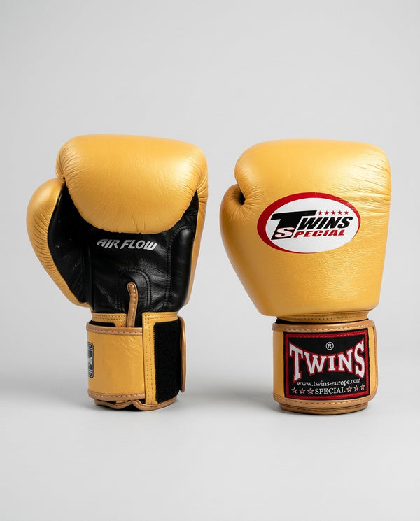 Guantoni da boxe Twins BGVL3 Air – Oro/Nero
