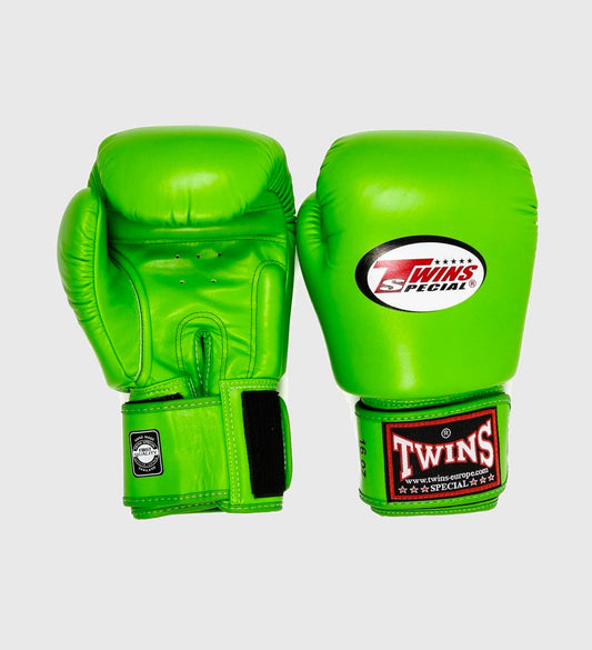 Gants de boxe Twins BGVL3 - Vert lime