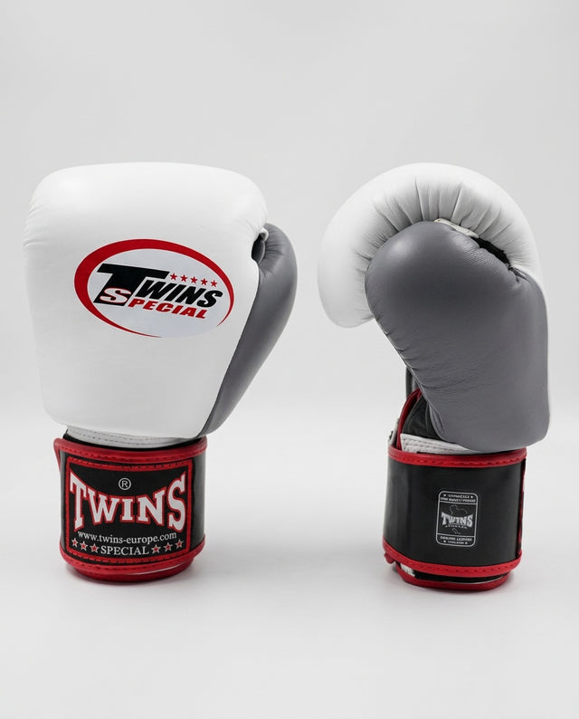 Twins Boxhandschuhe BGVL3 – Weiß/Schwarz/Grau