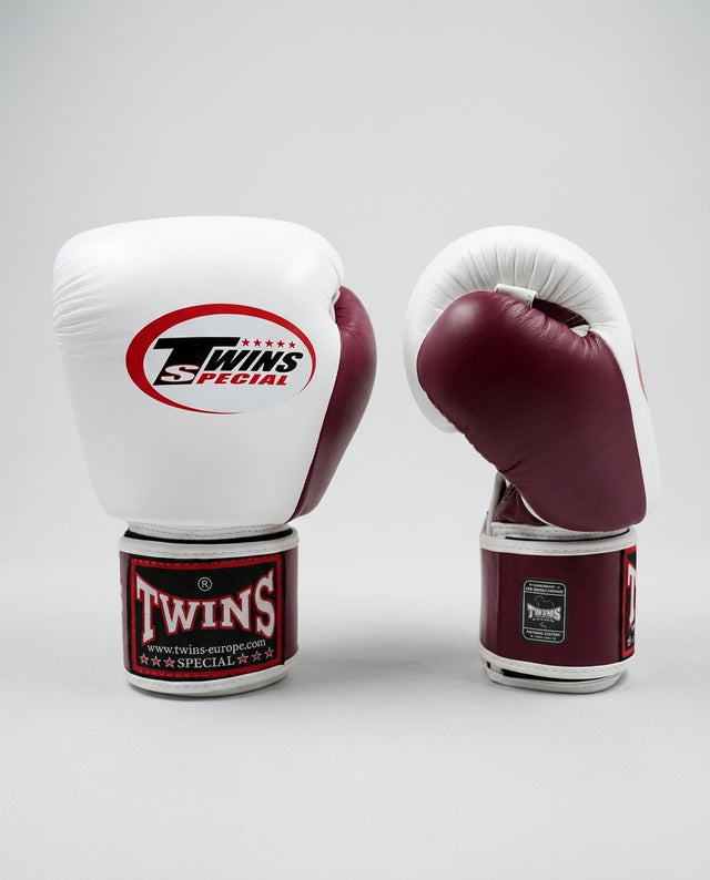 Gants de boxe Twins BGVL3 – Blanc/Bordeaux