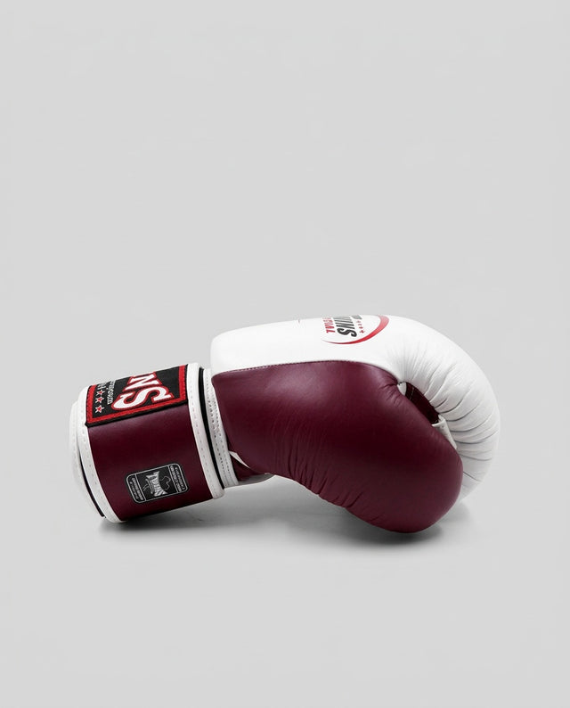 Gants de boxe Twins BGVL3 – Blanc/Bordeaux