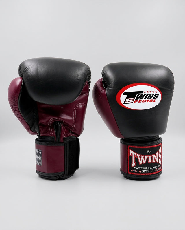 Gants de boxe Twins BGVL3 – Noir/Bordeaux
