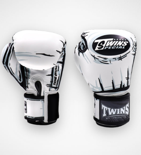 Gants de boxe Twins FBGVL3-66 – Blanc/Noir