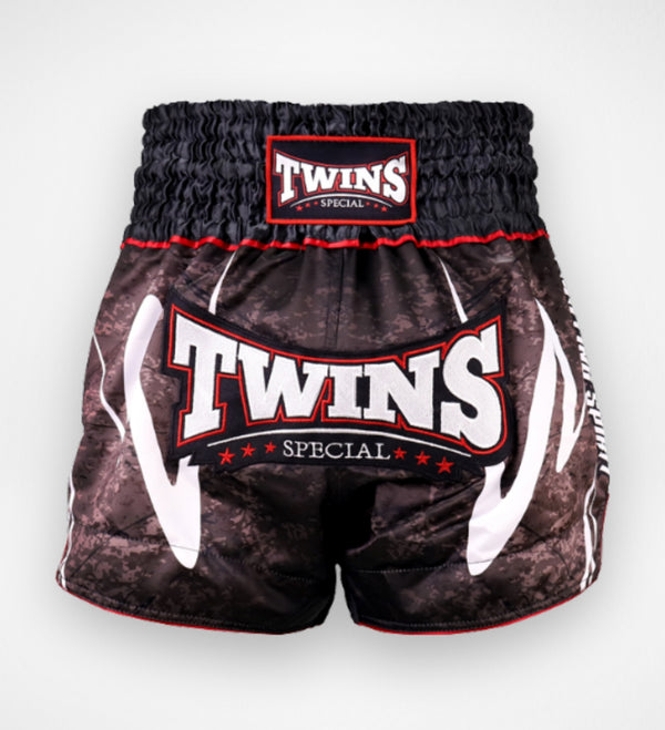 Shorts de Muay Thai Twins TTBL – Noir rouille