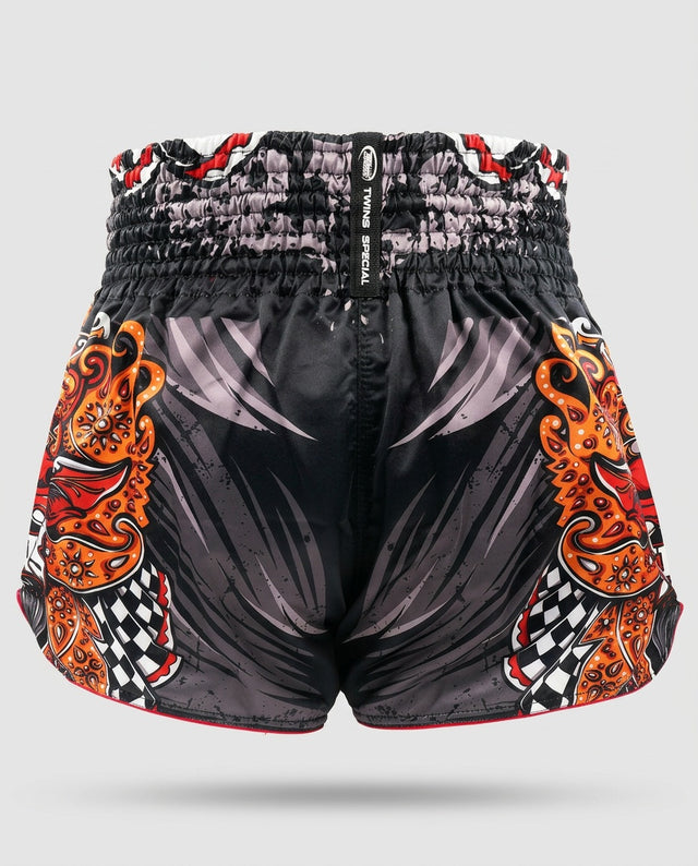 Twins Muay Thai Shorts TTBL Barong - Black/Red/Orange