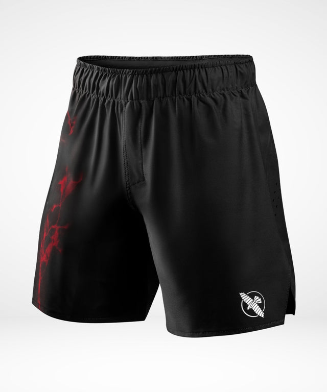 Pantaloncini da grappling Hayabusa x UFC BJJ – Nero/Rosso
