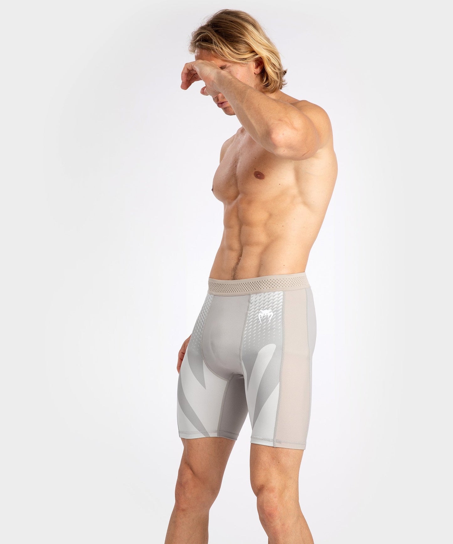 Short de compression Venum Attack - Blanc/Gris