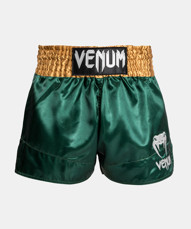 Pantalones de kickboxing Venum Classic 2.0 – Verde/Oro/Blanco