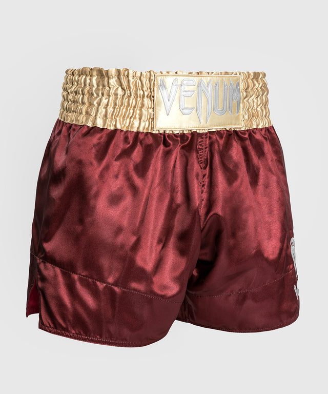 Shorts de kickboxing Venum Classic 2.0 – Bordeaux/Or/Blanc